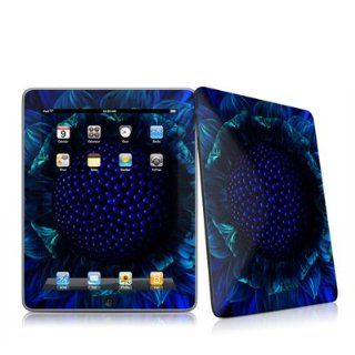 Cobalt Daisy Design Protective Decal Skin Sticker for Apple iPad 1st Gen Tablet E Reader: MP3 Players & Accessories