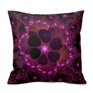 Pink and Orange Decorative Throw Pillow