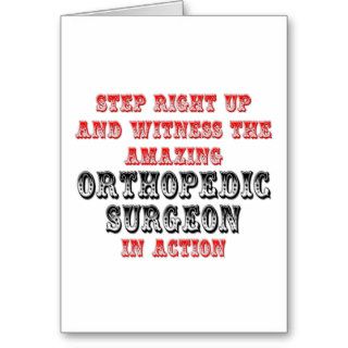 Amazing Orthopedic Surgeon In Action Card