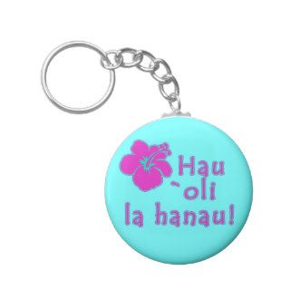 Happy Birthday In Hawaiian Key Chain