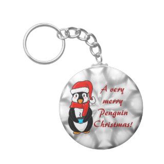 Christmas Penguin Keychain