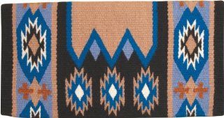 Mustang Laredo Navajo Saddle Blanket Black/Blue : Horse Blankets : Pet Supplies