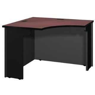 2400 Series Corner Workstation Finish: Maple/Black Base, Corner Style: Larger Curved   Home Office Desks