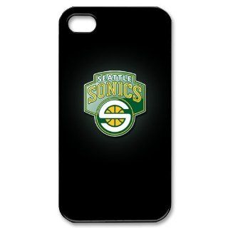 Custom Case NBA Seattle Supersonics Iphone 4/4s Case Cover New Design,top Iphone 4/4s Case Show 1a568: Cell Phones & Accessories