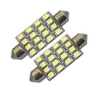 Cutequeen 8pcs Green 42mm(1.72") 16 SMD 12V Festoon Dome Light LED Bulbs 211 2 212 2 569 578   Green (pack of 8): Automotive