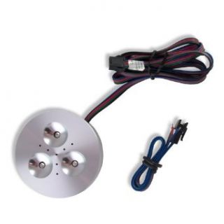 Color Changing RGB LED Puck Light   Under Counter Fixtures