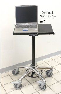 Vision Laptop Computer Cart on Wheels includes 5" Premium Casters, 22" Top, 26" Wheel Base, Foot Adjustable Height: Computers & Accessories