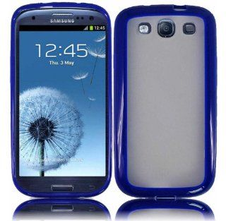Blue/Clear PC+TPU Case Cover for Samsung Galaxy S3 i9300 AT&T Samsung Galaxy S3 ii i747: Cell Phones & Accessories