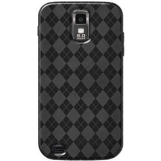 Amzer AMZ92237 Luxe Argyle High Gloss TPU Soft Gel Skin Case for Samsung Galaxy S II SGH T989   1 Pack   Frustration Free Packaging   Smoke Grey: Cell Phones & Accessories