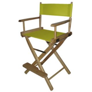 Directors Chair: Yellow Cntr Height Directors Chair Natural