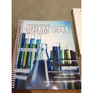 Laboratory Manual for Chem 1411 General Chemistry 1: Gholam H. Pahlavan ( HCC etc): 9781599843803: Books