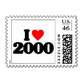 I LOVE 2000 POSTAGE STAMPS