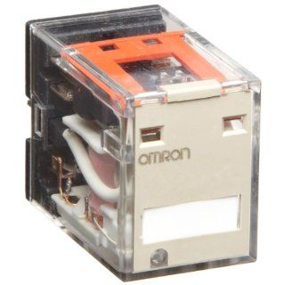 Omron MY2N CR AC110/120 (S) General Purpose Relay, Standard Coil Polarity, LED Indicator, Built In CR Type, Plug In Socket/Solder Terminals, Double Pole Double Throw Contacts, 9.9 to 10.8 mA at 50 Hz and 8.49 to 9.2 mA at 60 Hz Rated Load Current, 110 to 1