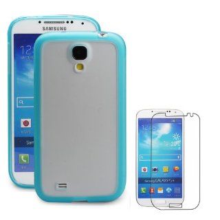 YarMonth   Ultra LightBlue PC + TPU Hybrid Protective Case Skin Cover+ Free Clear Screen Protector for Samsung Galaxy SIV S4 i9500 2013 Model (AT&T, T Mobile, Sprint, Verizon): Cell Phones & Accessories