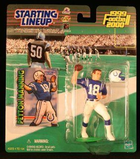 PEYTON MANNING / INDIANAPOLIS COLTS 1999 2000 NFL Starting Lineup Action Figure & Exclusive NFL Collector Trading Card: Toys & Games