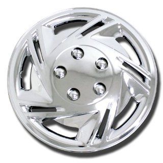 TuningPros WSC 602C14 Chrome Hubcaps Wheel Skin Cover 14 Inches Silver Set of 4: Automotive