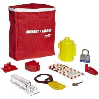 Brady LKELO Prinzing electrical Lockout pouch Kit (1 Kit): Industrial Lockout Tagout Kits: Industrial & Scientific