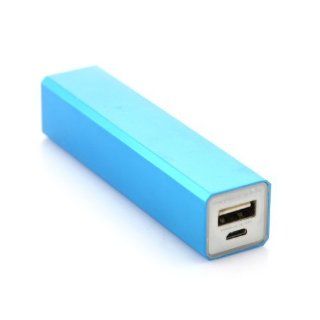 Blue Fashionable Portable Power Bank Pack Backup External Battery Charger 2600 mAh for iPhone5 iPhone5g iPhone4 iPhone4s iPhone3 iPad4 iPad3 iPad2 iPad Mini iPod / Samsung Galaxy Series S2 S3 S4 I9300 Android Cellphones / BlackBerry / Nokia / Tablet MP3 MP