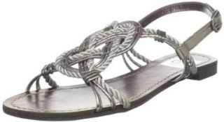 DV by Dolce Vita Women's Dugan Slingback Sandal, Dark Silver, 7.5 M US: Shoes