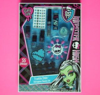 Monster High Makeup Set Frankie Stein Voltageous Beauty Set 55 Pieces: Toys & Games