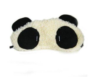 JMT 1 Pcs Lovely Fluffy Panda Travel Rest Sleep Eyeshade Blinder Eyepatch Eye Mask: Health & Personal Care