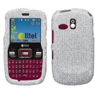 Hard Plastic Snap on Cover Fits Samsung R350 R351 Freeform Silver Full Diamond/Rhinestone MetroPCS (does not fit Samsung R360 Freeform II): Cell Phones & Accessories