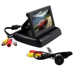 BW 4.3 Inch Folding TFT LCD Rearview Color Camera Monitor And Car Rear View Camera  Installation Services 