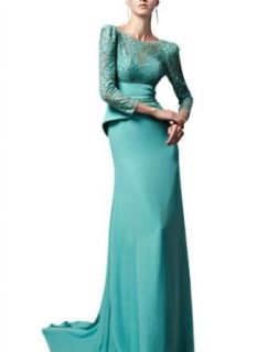 Kingmalls Womens Blue Lace Prom Dress (Small) at  Womens Clothing store
