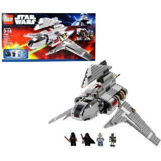 Lego Year 2010 Star Wars Series Vehicle Set #8096   EMPEROR PALPATINE's SHUTTLE with Folding Wings, Functioning Landing Gear, Opening Cockpit and Transformation Bed Plus 4 Minifigures Battle Damaged Anakin Skywalker with Darth Vader Helmet, Emperor Pal