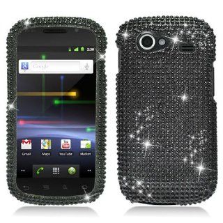 Hard Plastic Snap on Cover Fits Samsung i9020 Nexus S Black Full Diamond T Mobile, Sprint (does not fit HTC Nexus One): Cell Phones & Accessories