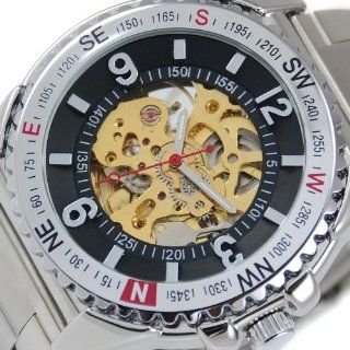 Iron Luxury Stainless Steel Sport Mechanical Watch Mens Automatic Hour Skeleton : Other Products : Everything Else