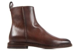 Gucci men's genuine leather ankle boots betis brown US size 8 298784 BLM00 2140: Shoes