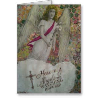 Angels Are Watching Over Us Greeting Cards
