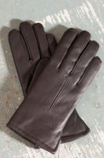 Women's Leather Gloves with Rabbit Fur Lining, BROWN, Size 8 Cold Weather Gloves