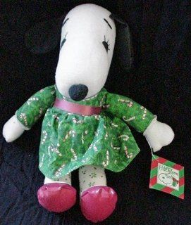 Very Rare Vintage Peanuts Snoopy Sister Belle Christmas Soft Doll: Toys & Games