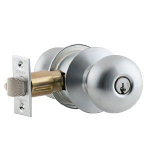 Schlage A53PD PLY 626 C Keyway Series A Grade 2 Cylindrical Lock, Entrance Function, C Keyway, Plymouth Design, Satin Chrome Finish Industrial Hardware