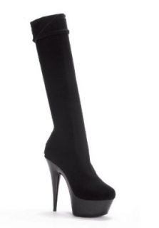 Ellie Shoes Women's 609 LYCRA 6" Pointed Stilitto Lycra Knee High Boot: Shoes