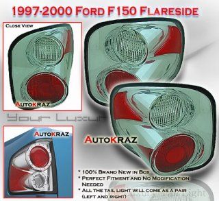 Ford F150 Tail Lights Chrome Clear Altezza Flareside Taillights 1997 1998 1999 2000 2001 2002 2003 97 98 99 00 01 02 03: Automotive