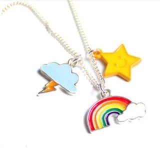 Women&men's Necklace Fashion Necklace Cloud Rainbow Star Necklace Girl&boy's Gifts   Personal Necklace Fans