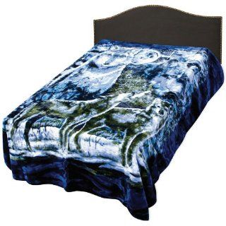 Wolf Pack Queen Size Blanket: Sports & Outdoors