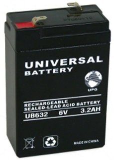 6V 3.2Ah CB3 6 LCR6V3.2P PE6V3.2 PS 632 SL102B Rechargeable Sealed Battery: Electronics