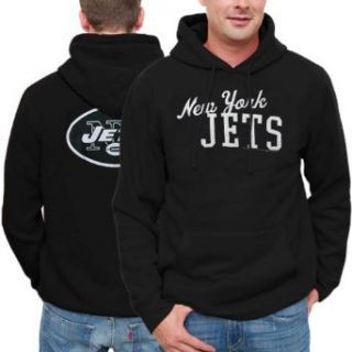 NFL New York Jets Game Day Pullover Hoodie   Black (Large): Clothing