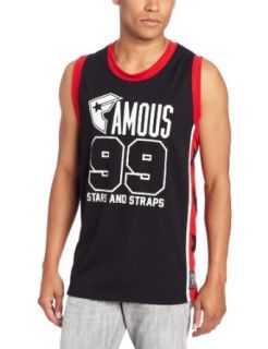 Famous Stars and Straps Men's Starred and Strapped Jersey, Black/Red/White, 2X at  Mens Clothing store