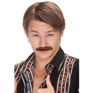 70's Dude Mustache   Brown Costume Accessory: Clothing