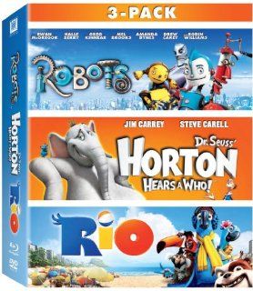 Robots, Horton Hears a Who, & Rio 3 Movie Collection [Blu ray] Movies & TV