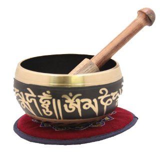 Tibetan Meditation Om Mani Padme Hum Peace Singing Bowl With Mallet: Everything Else