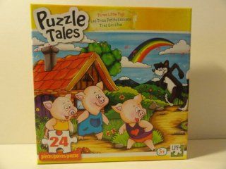 Three Little Pigs Puzzle Tales 24 Piece Jigsaw Puzzle 