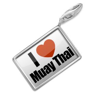 NEONBLOND Charms "I Love Muay Thai"   Bracelet Clip On: NEONBLOND Jewelry & Accessories: Jewelry
