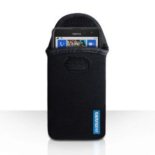 Nokia Lumia 625 Case Black Neoprene Pouch Cover With Caseflex Logo Cell Phones & Accessories