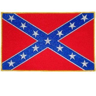 REBEL Awesome Beautiful Confederate Civil War Flag LARGE NEW Biker BACK Patch!!!: Everything Else